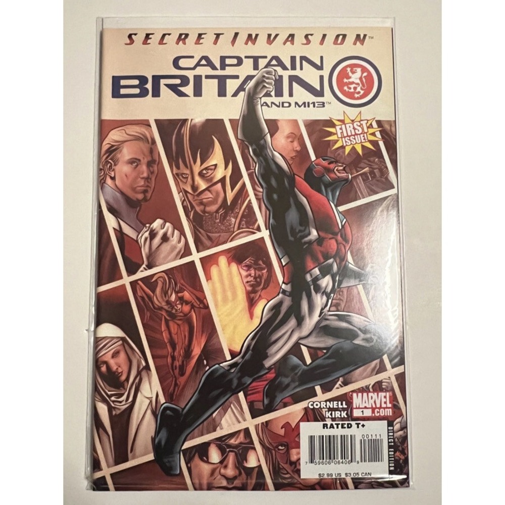 Captain Britain and MI 13 (2008) #1 1st Appearance Dr Faiza Hussain + Skrulls